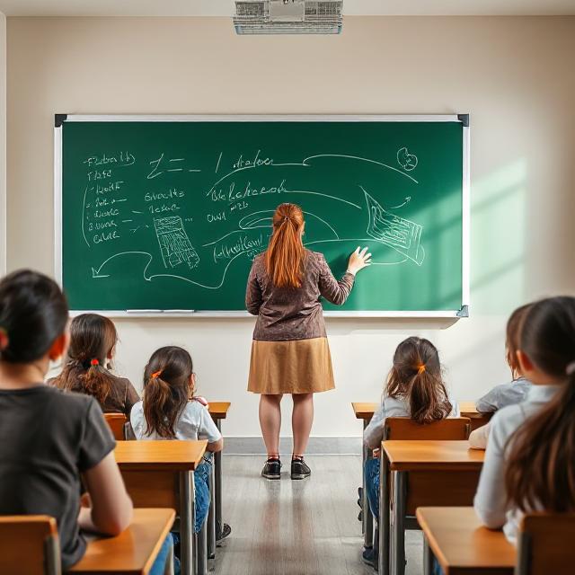 green chalk board