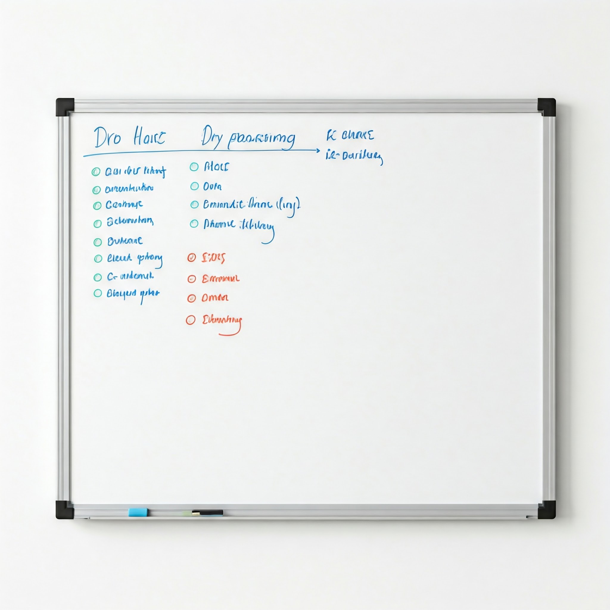 white marker board