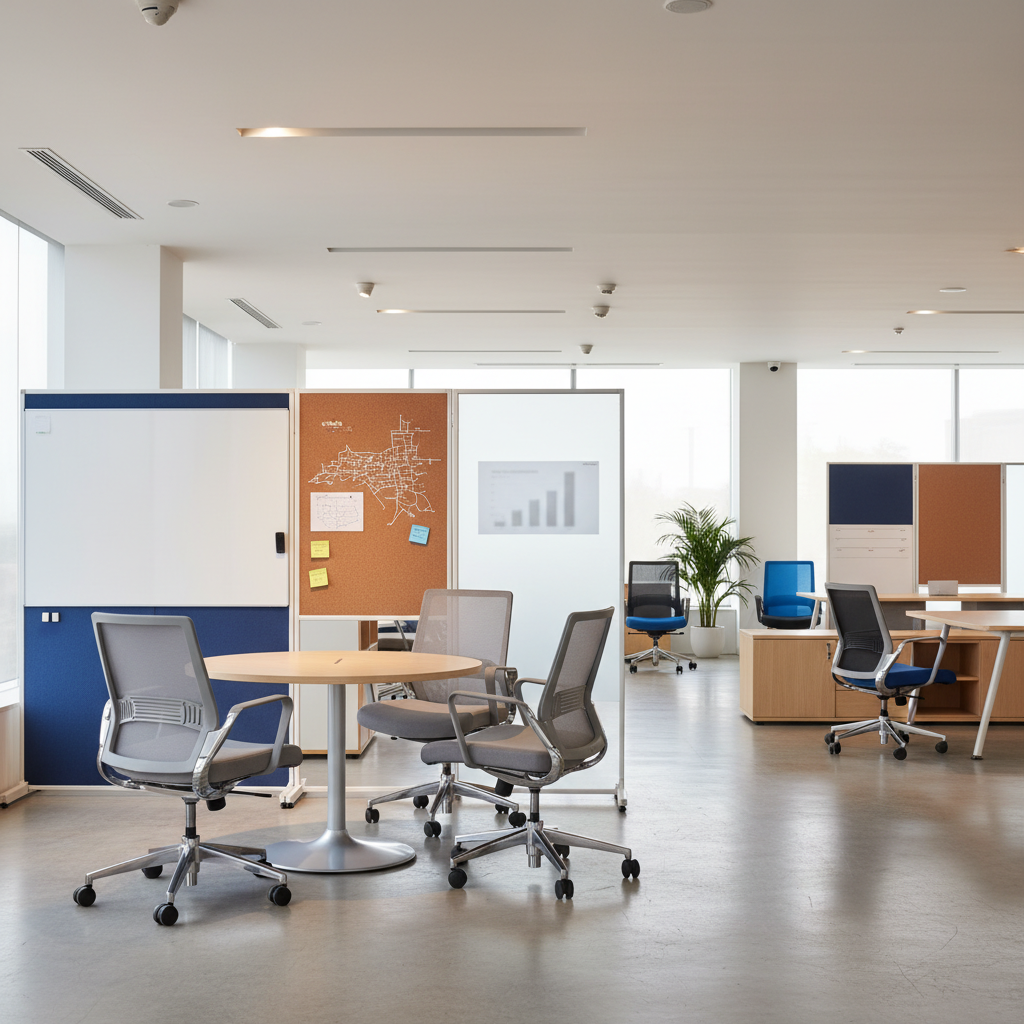 Office revolving chairs and display systems by GKS Enterprises Bangalore