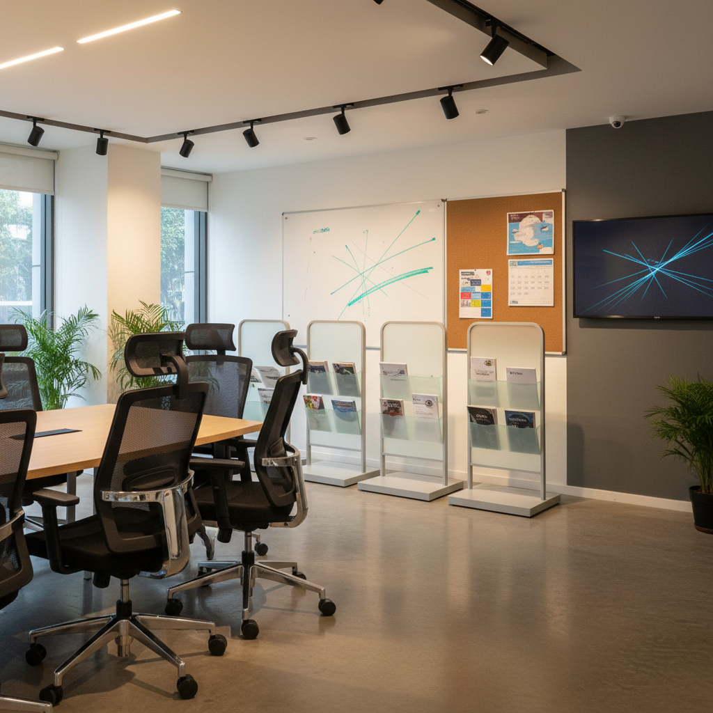 Office revolving chairs and display systems by GKS Enterprises Bangalore