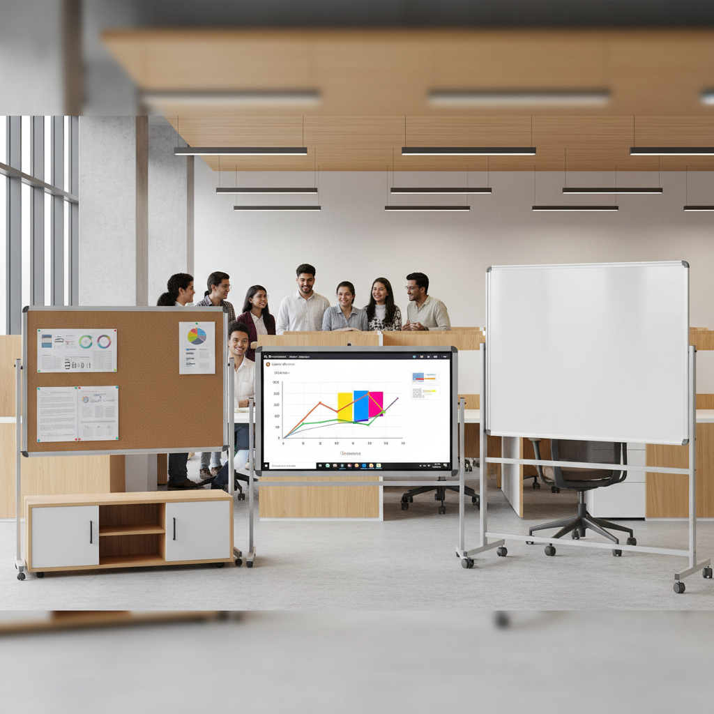 High-quality display systems and office chairs in Bangalore showroom