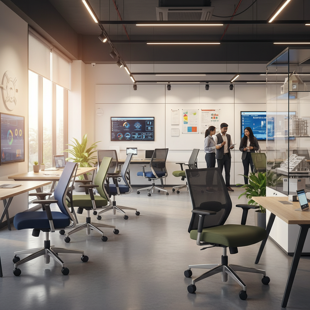 Office revolving chairs and display systems by GKS Enterprises Bangalore