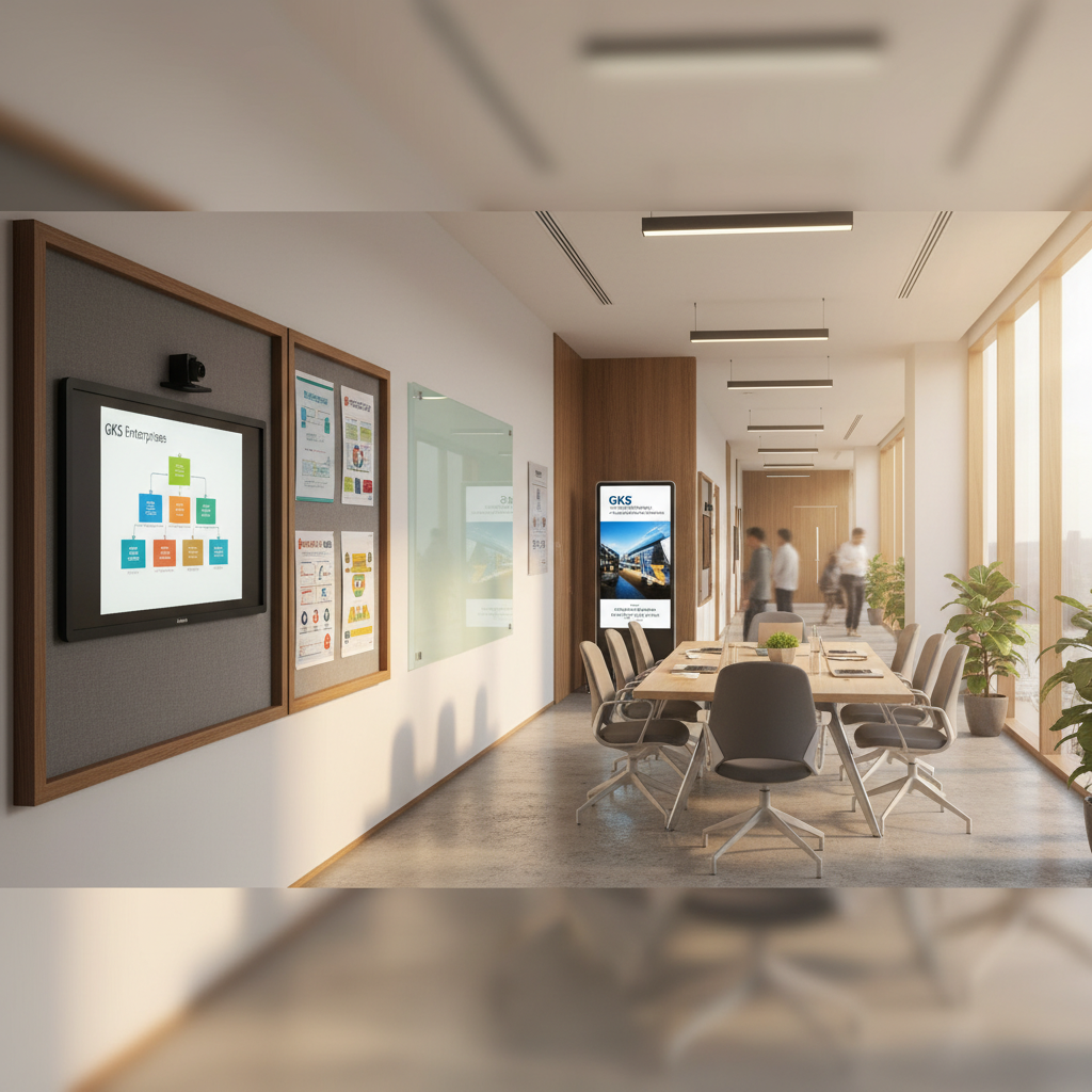 Premium Display Systems in Bangalore by GKS Enterprises High-quality display systems and office chairs in Bangalore schools