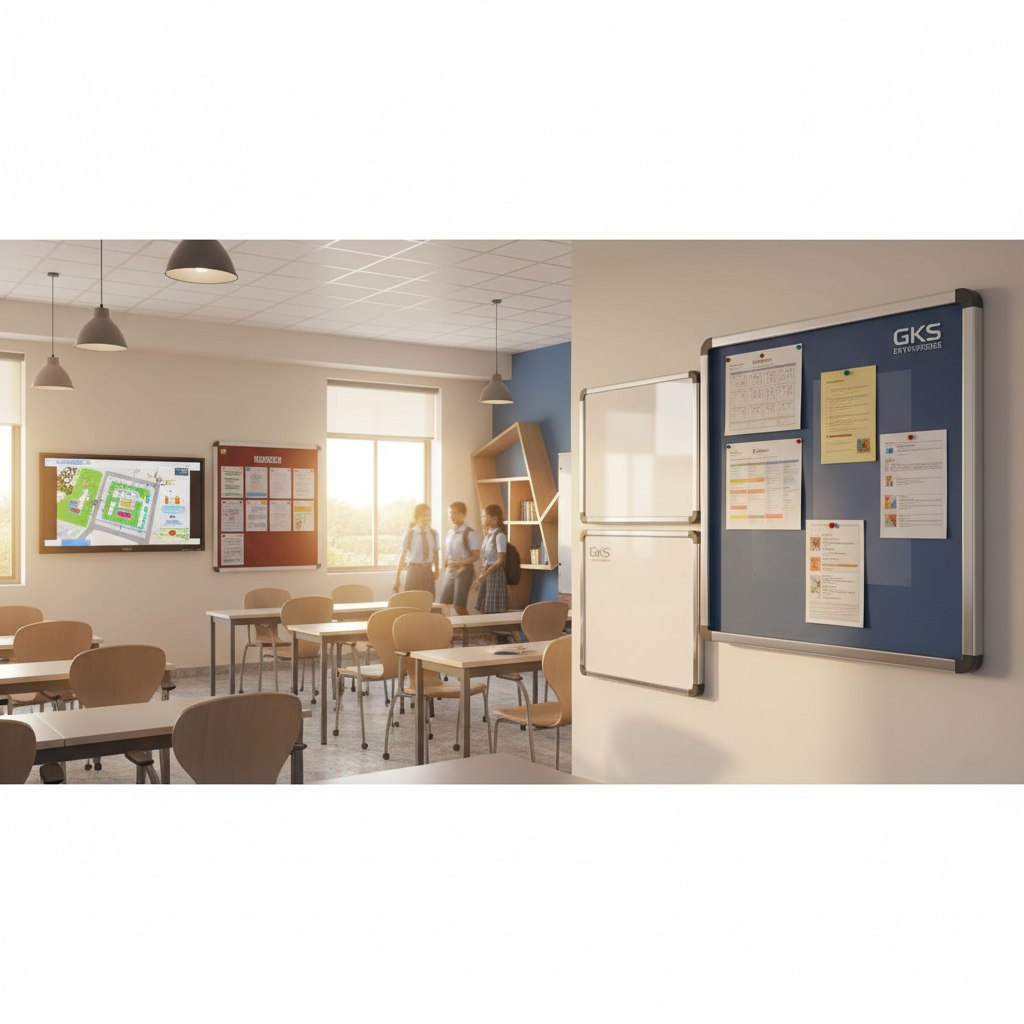 Quality School Display Systems in Bangalore by GKS Enterprises School display systems and office chairs showroom in Bangalore