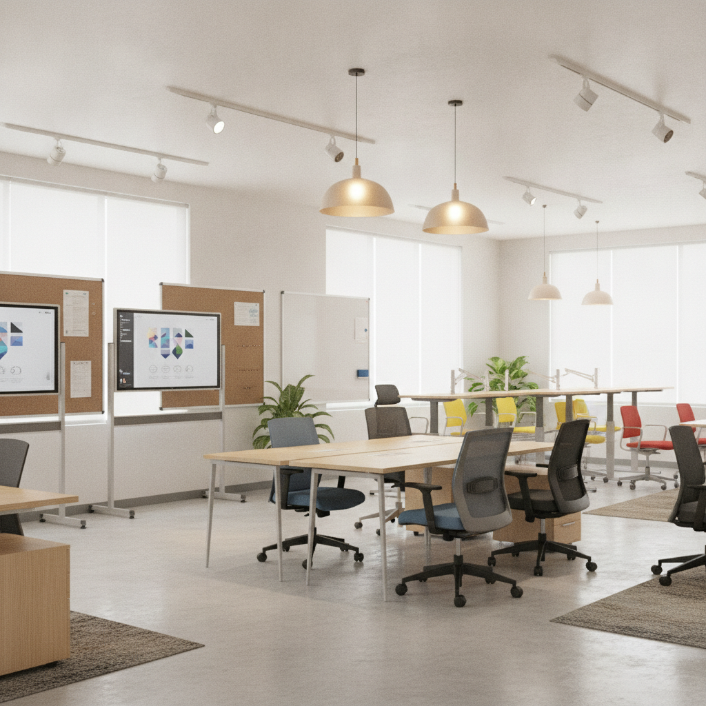 Quality Display Systems & Office Chairs in Bangalore by GKS Modern office revolving chairs and display systems in Bangalore