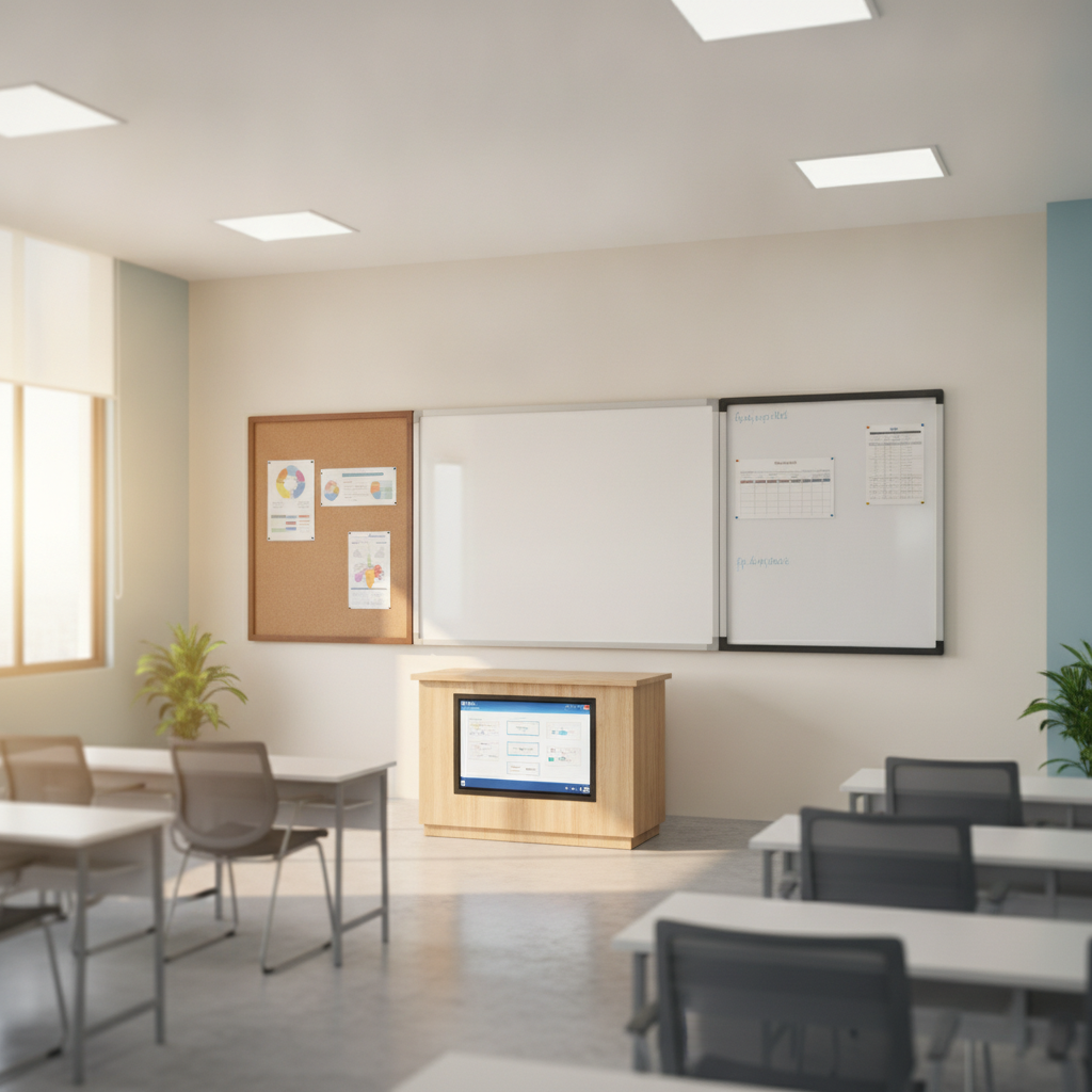 Educational display systems and office chairs by GKS Enterprises Bangalore