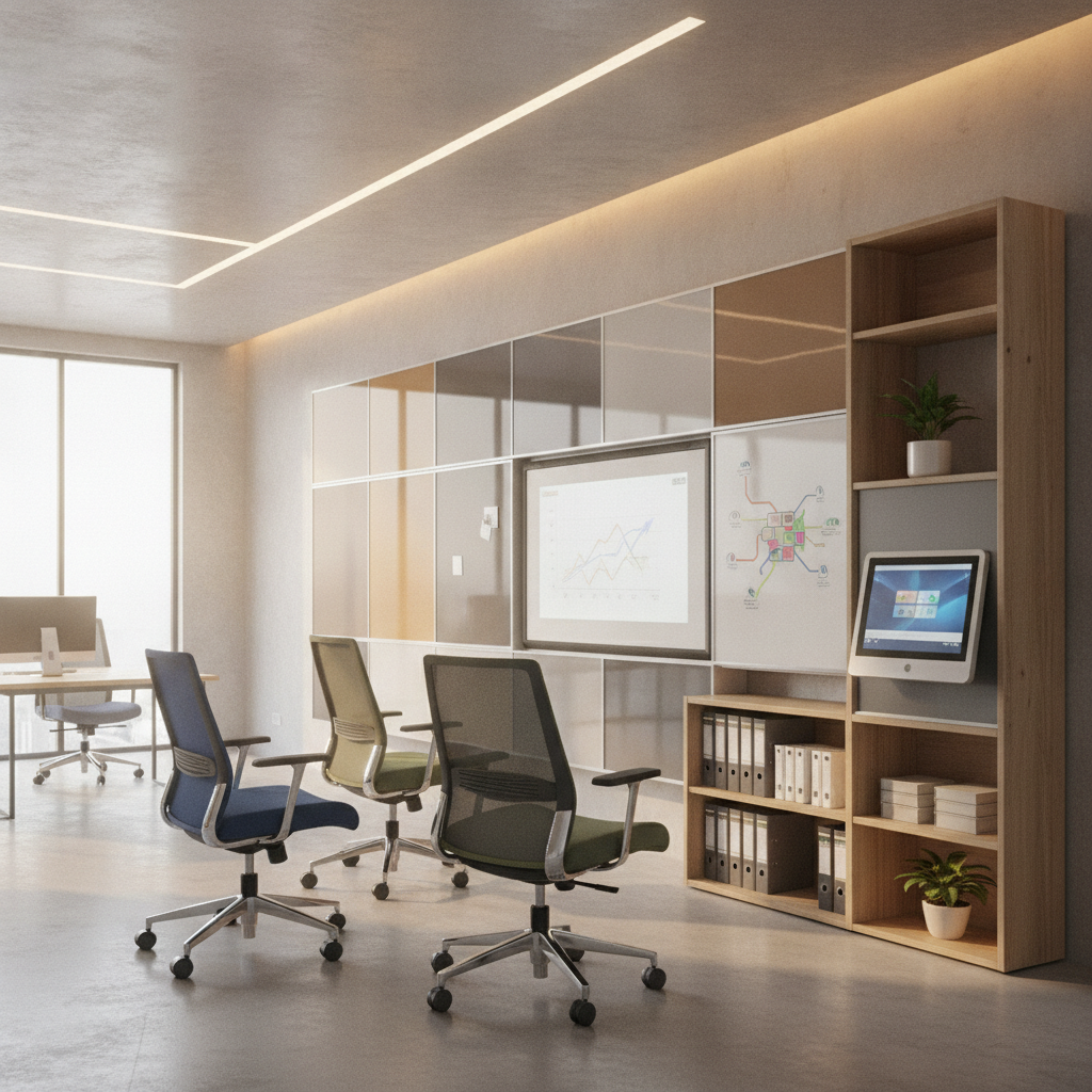 Top Quality Office Revolving Chairs and Display Systems in Bangalore Office revolving chair and display system products Bangalore